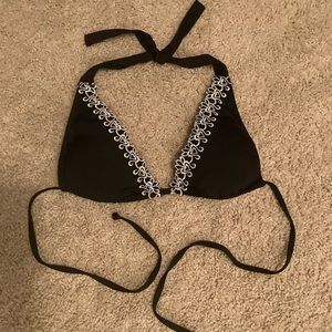 BECCA Embroidered Bikini Top